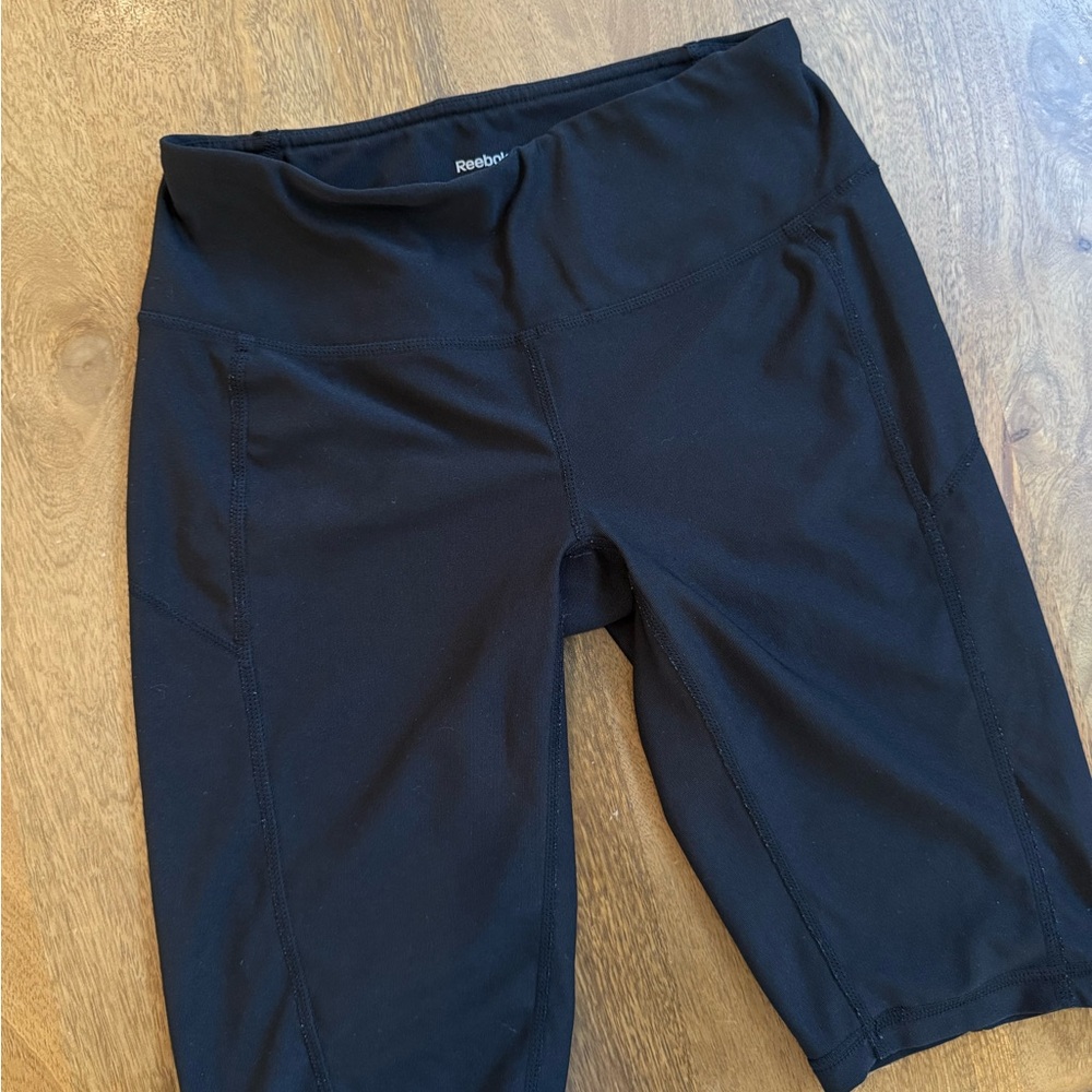 Reebok Women's Black Biker Shorts